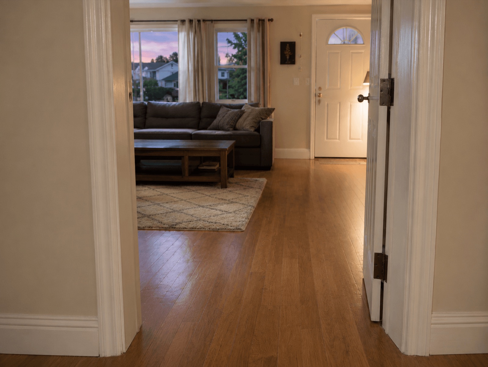 After — decontaminated, restored space