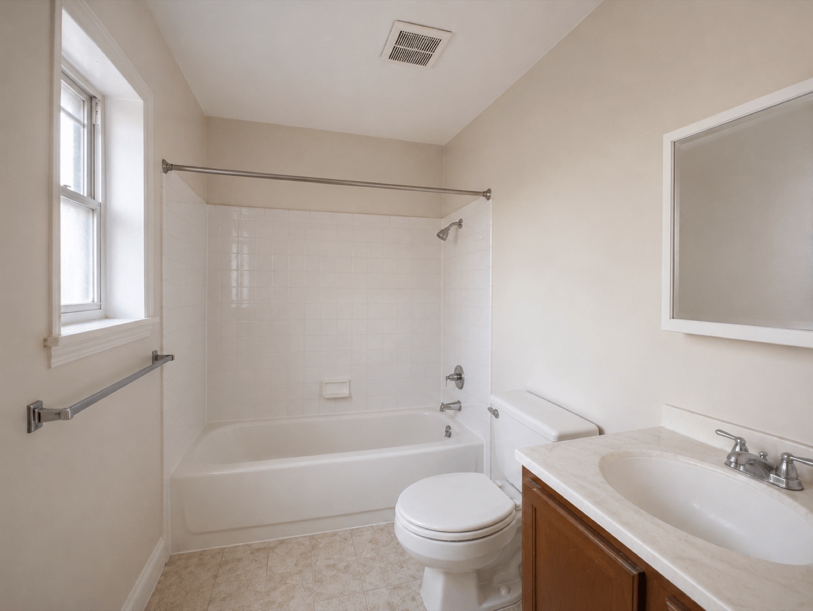 After — decontaminated, restored space