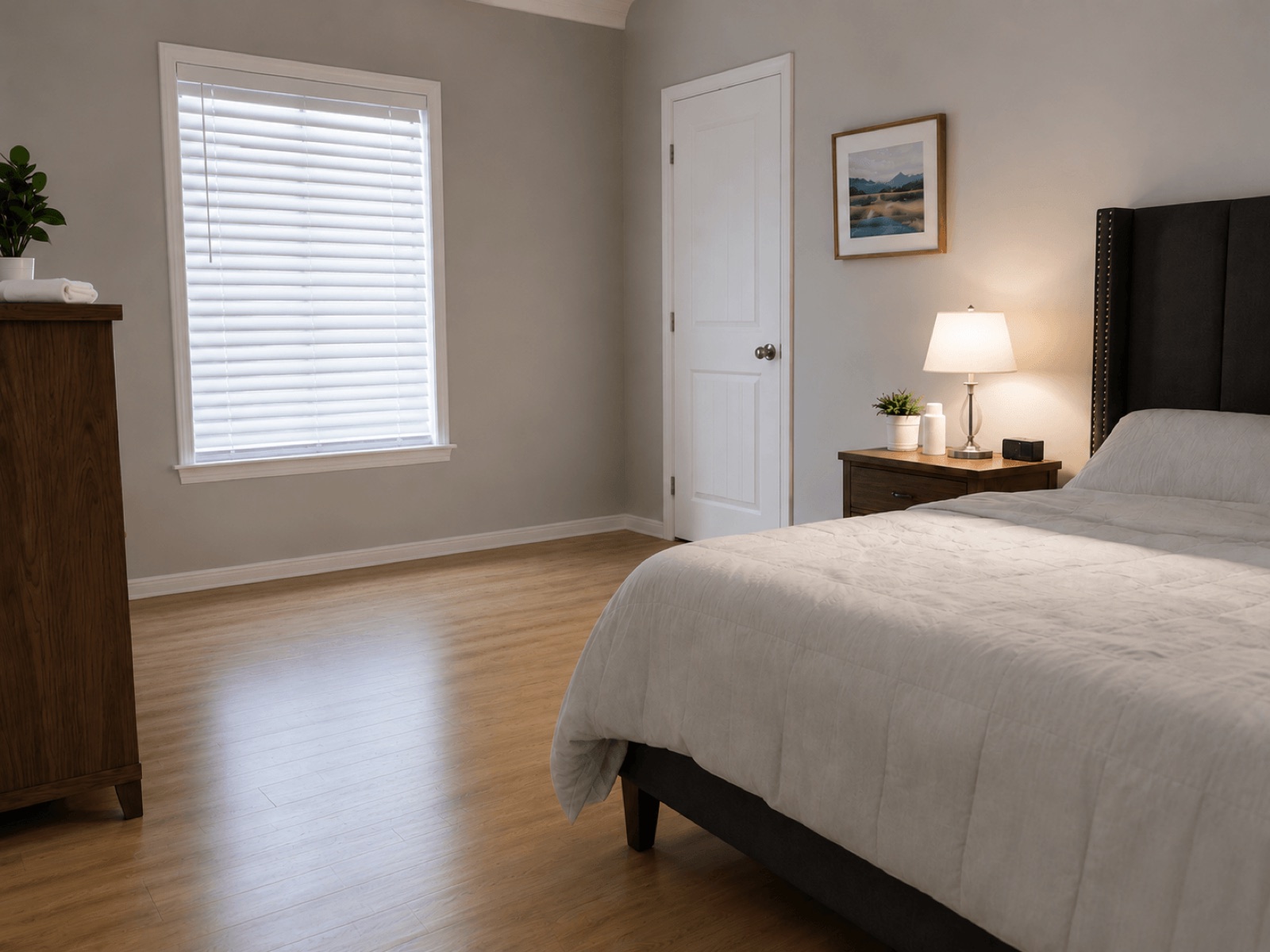 After — decontaminated, restored space