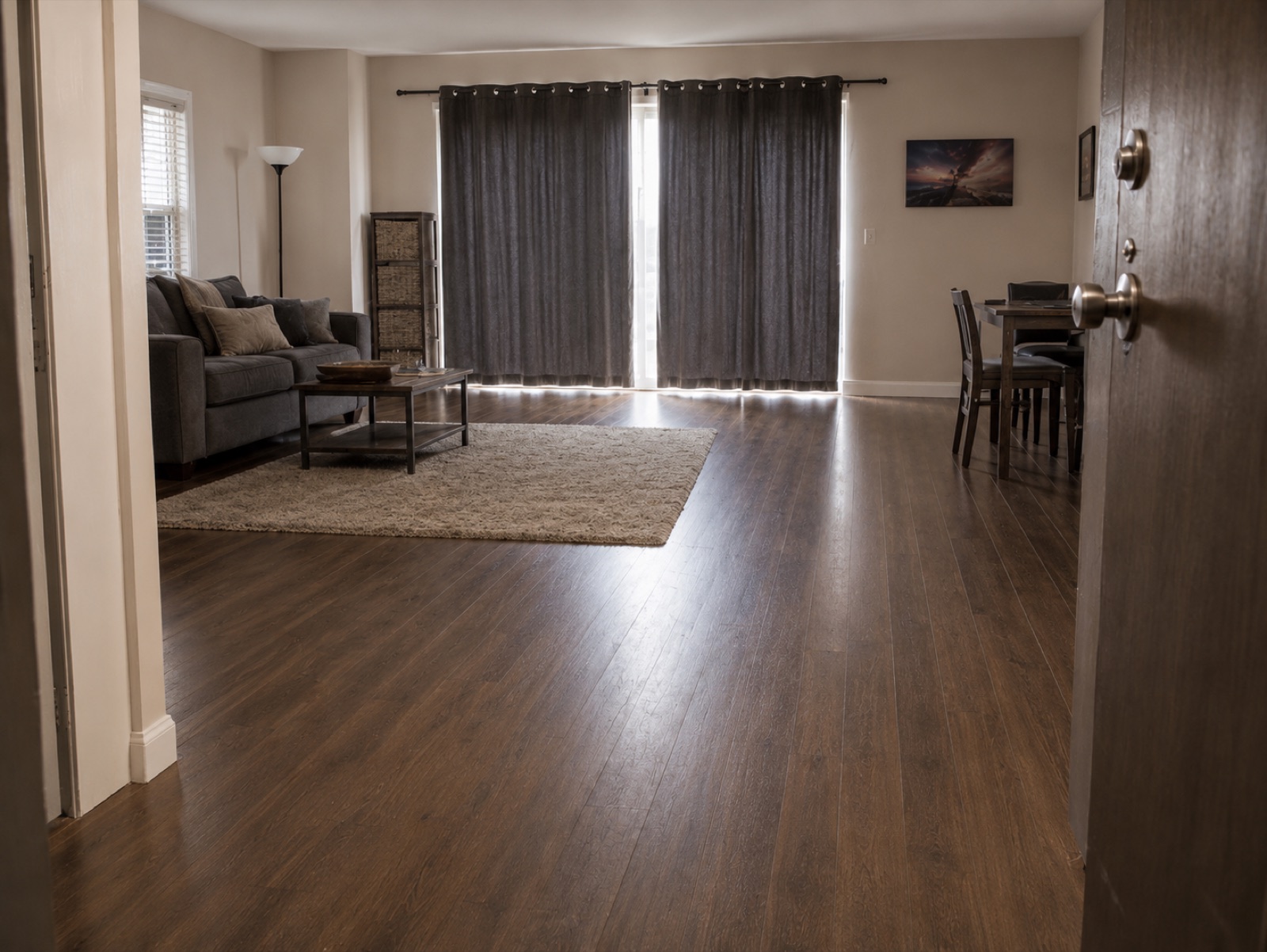 After — decontaminated, restored space
